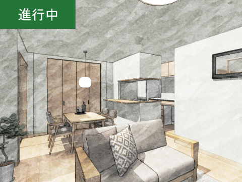 《進行中》たっぷり仕舞えて、すっきり暮らす。大容量WICのある住まい