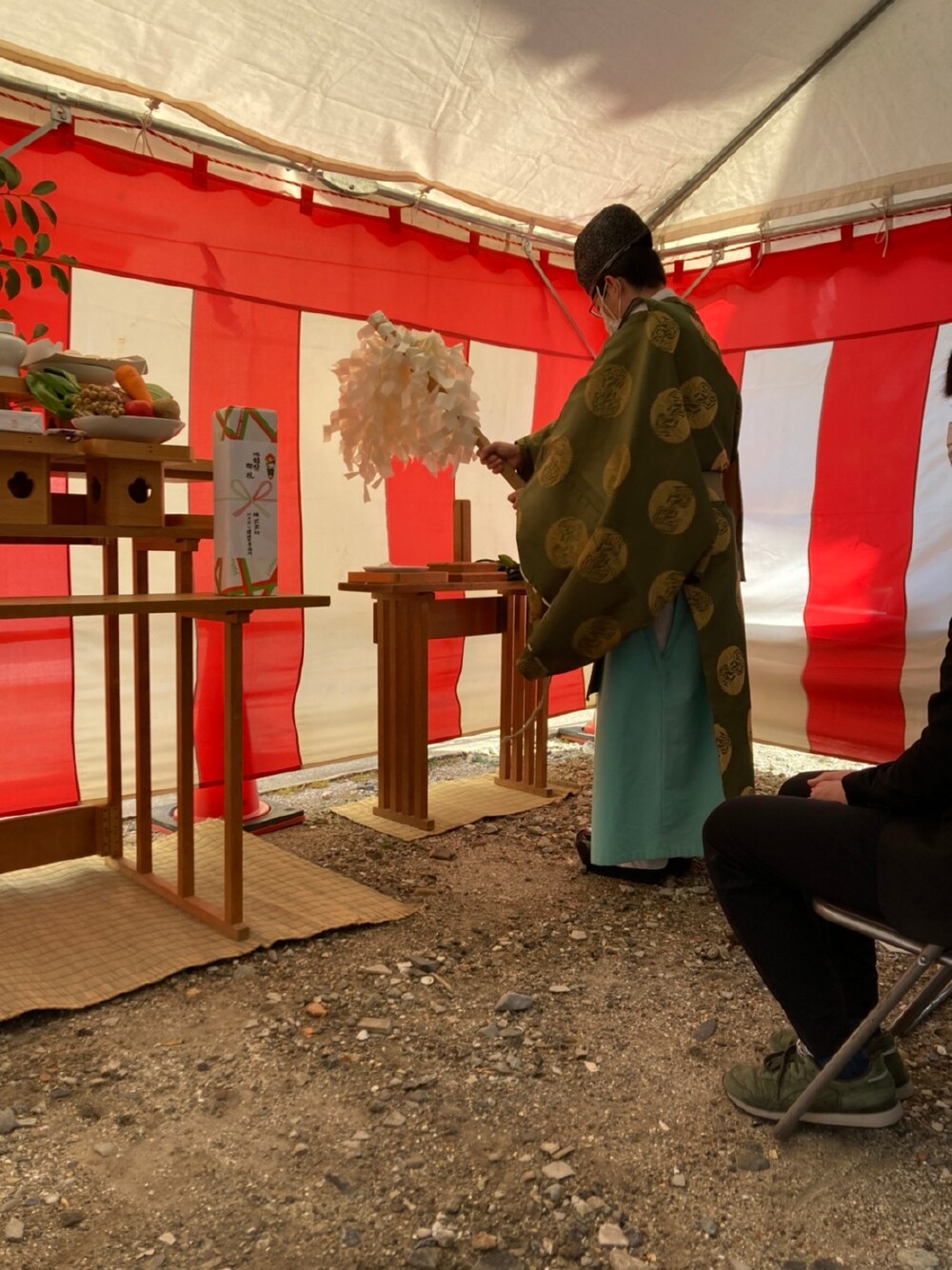 工事の初めは地鎮祭から◎